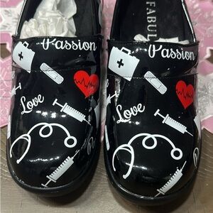 Women’s  Black Medical Theme Shoes